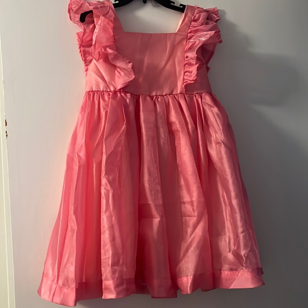 Hot pink shimmer dress